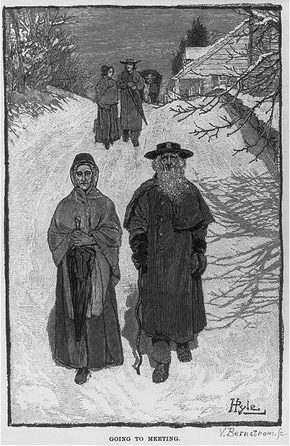 Photo:Peculiar People,1889,going to meeting,Howard Pyle
