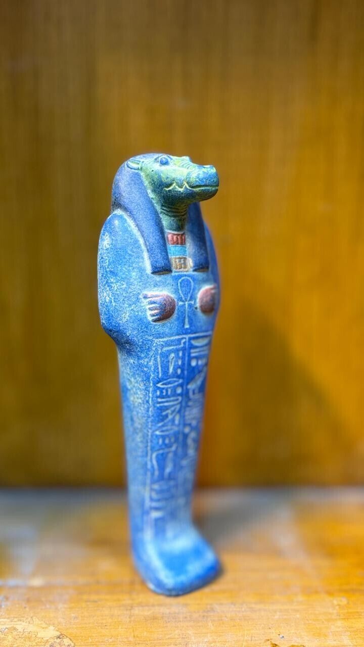 ANTIQUE RARE ANCIENT EGYPTIAN Statue Sobek He has military prowess Egyptian BC