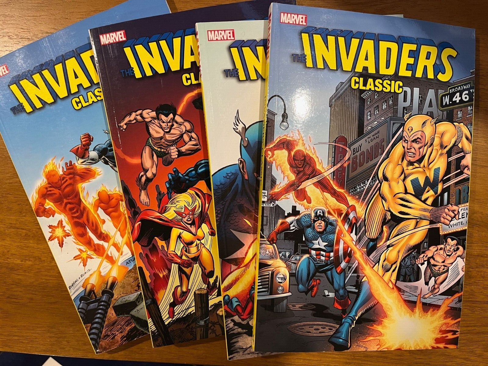 Invaders Classic Vol 1 2 3 4 tpb set Captain America MARVEL 2007-10