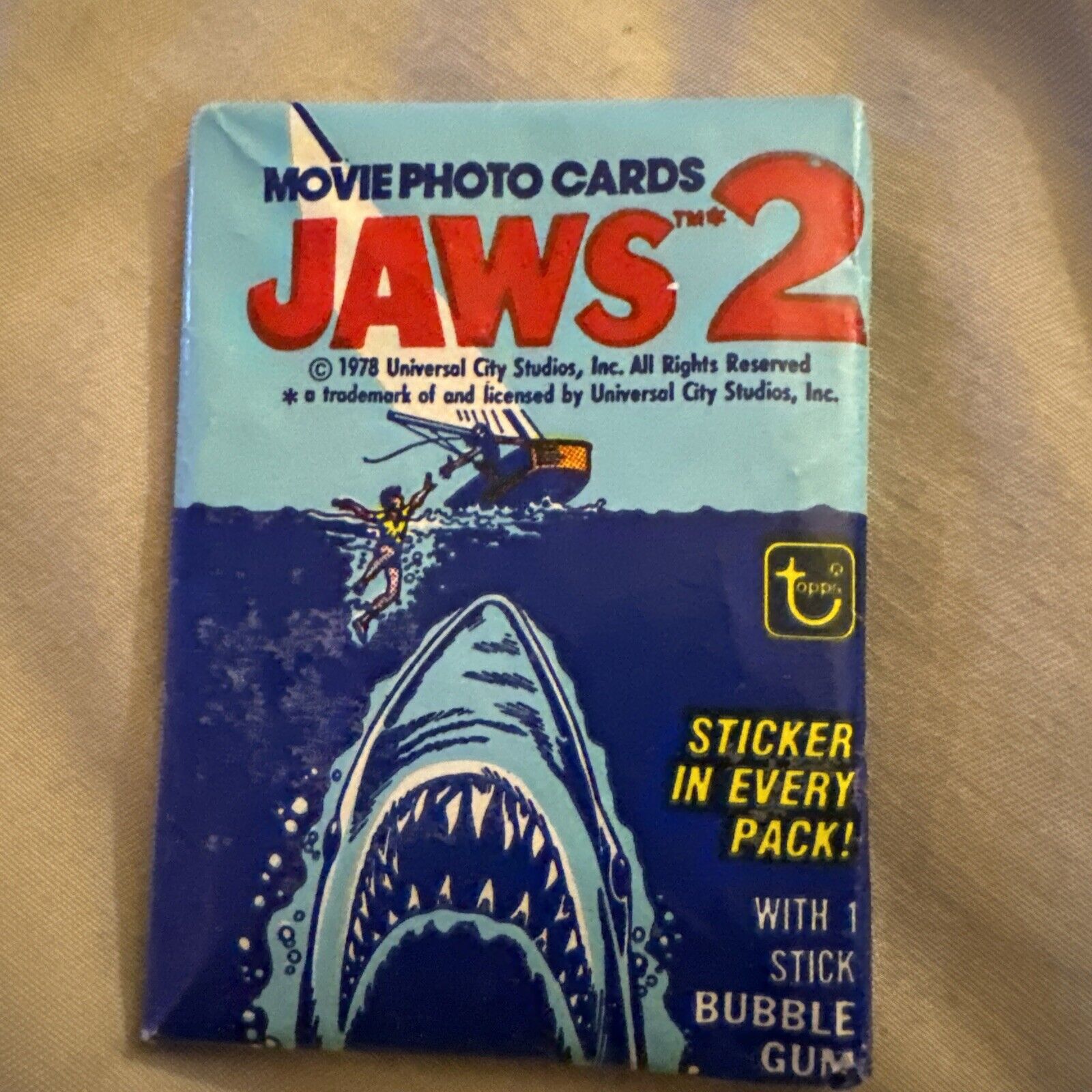 1978 Topps Jaws 2 Movie single Wax Pack