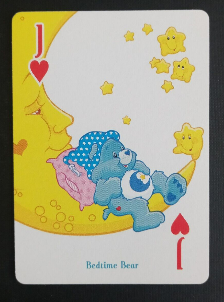 2003 Bicycle Care Bears Playing Card Bedtime Bear Jack Hearts