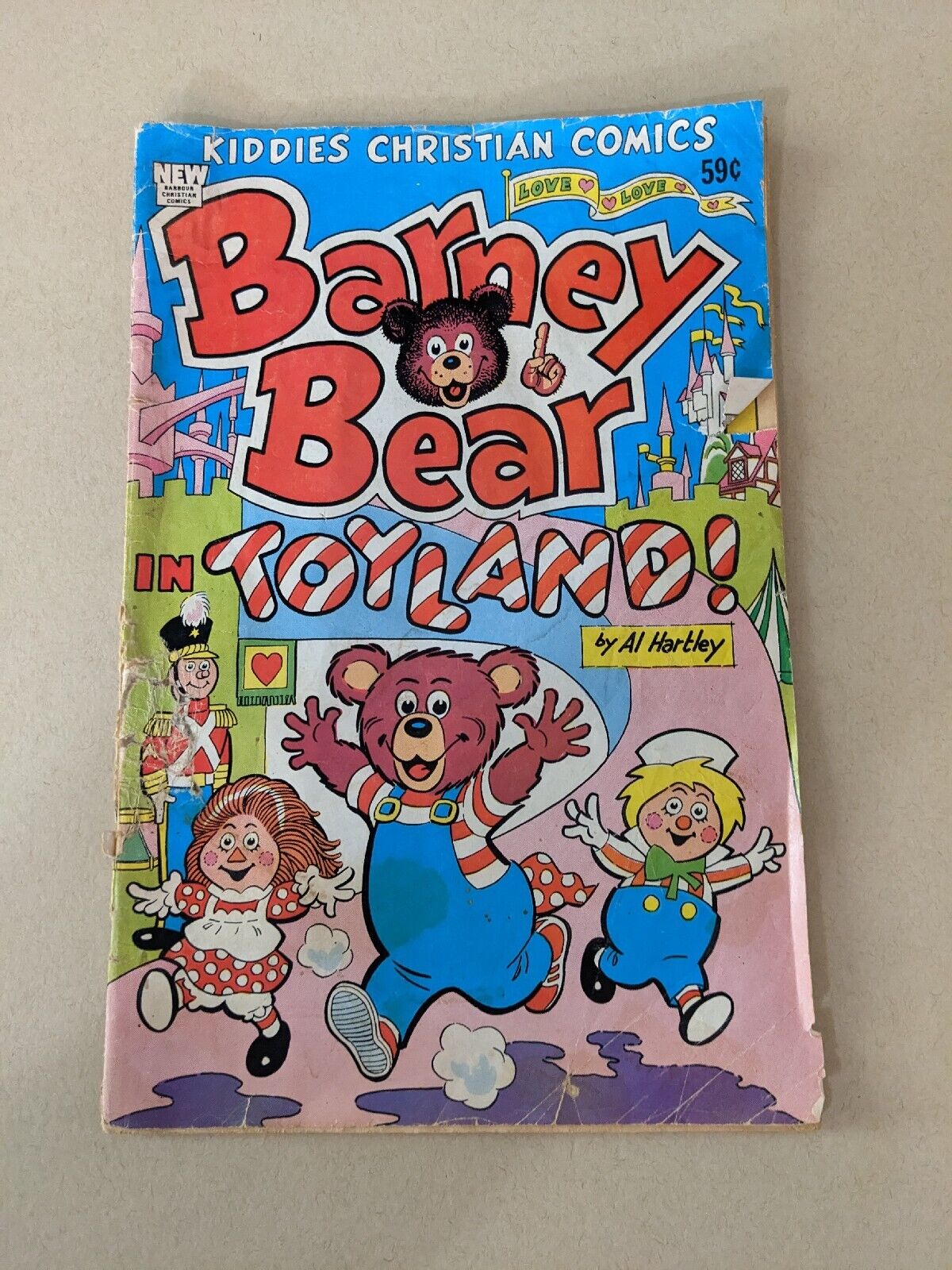 Vintage 1982 Barney Bear in Toyland Comic  Kiddies Christian Comics Al Hartley