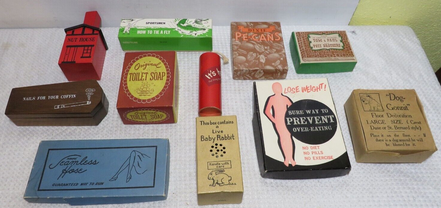 Vintage Lot of 11 Novelty Adult Party Gag Novelty Gifts 1930\'-1970\'s Great Shape