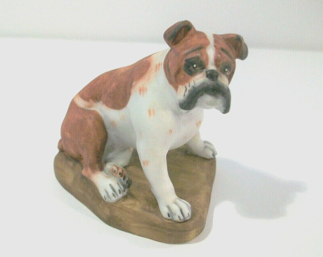 1978 Enesco Boxer Bulldog Porcelain Figurine, E9270