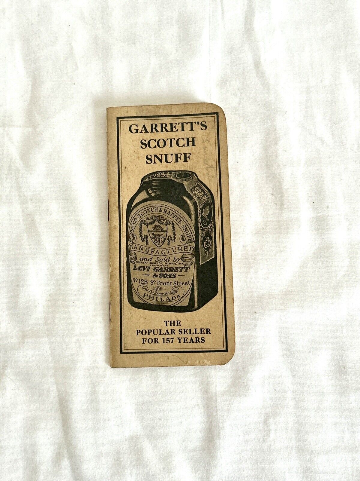 Vintage 1939 Garrett's Snuff Pocket Notebook - Memo Pad