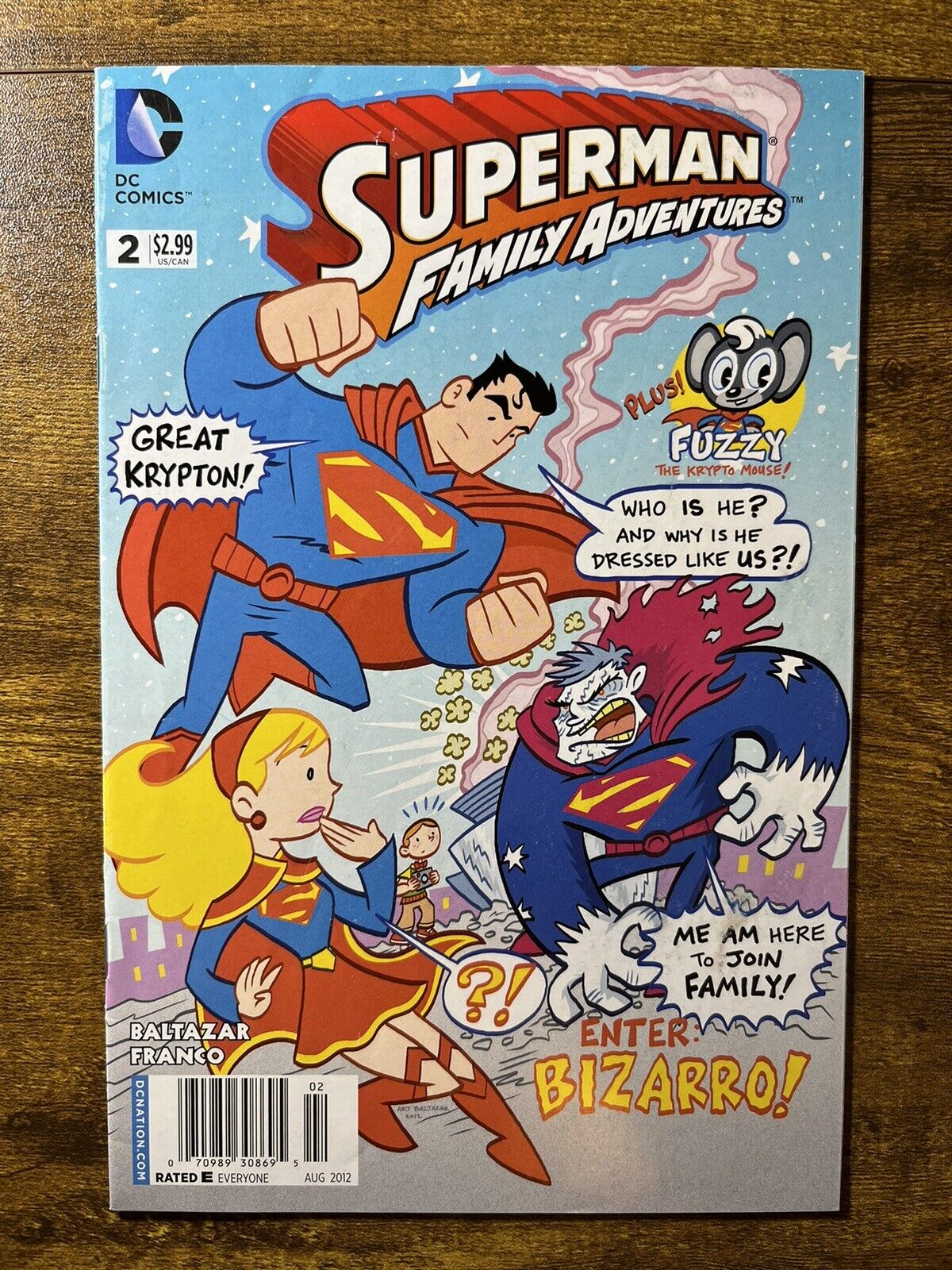 SUPERMAN FAMILY ADVENTURES 2 EXTREMELY RARE NEWSSTAND VARIANT DC COMICS 2012