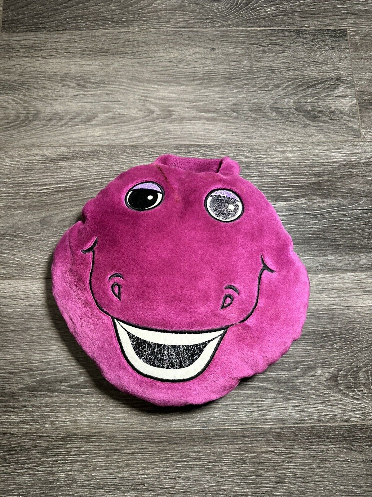 Vintage Barney Travel Pillow W/pouch
