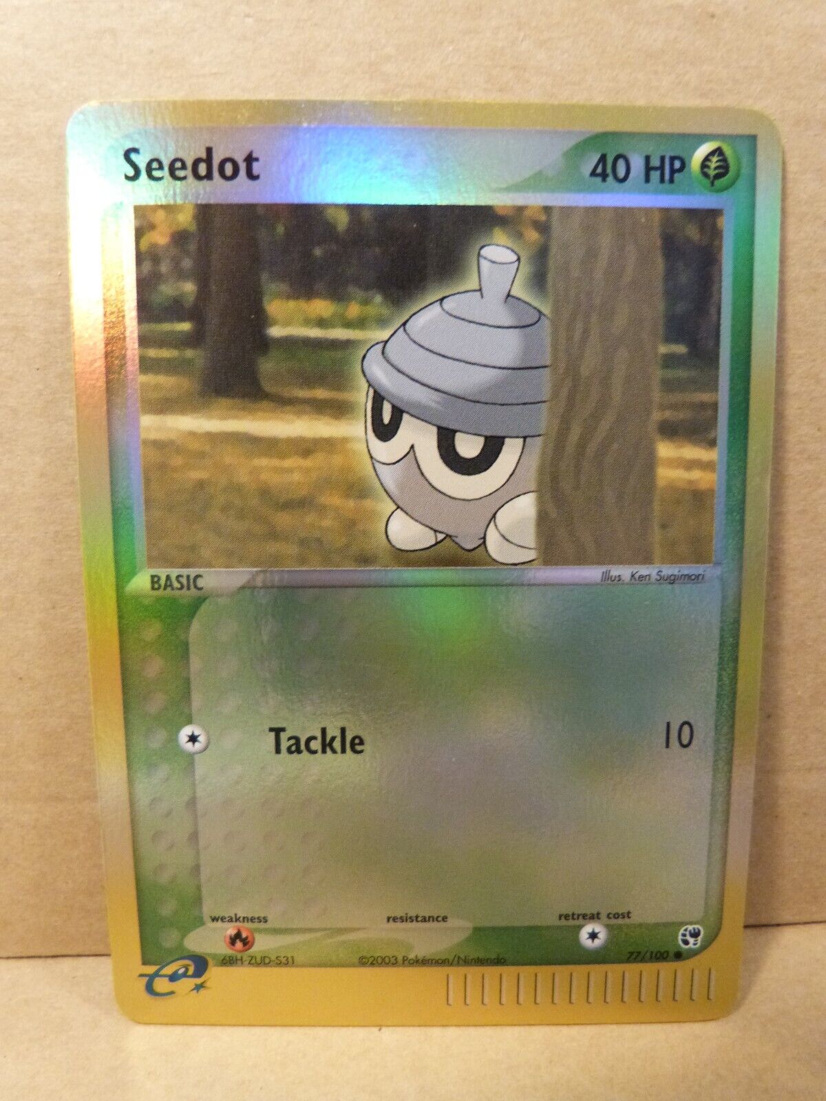 Pokemon Reverse Foil Card: Seedot  77/100  (Ex Sandstorm Set)