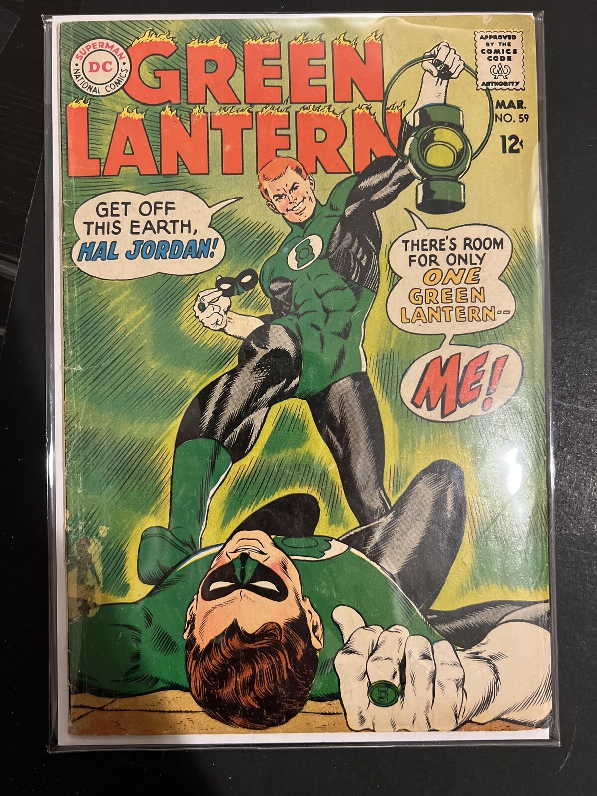 INCOMPLETE MISSING CENTERFOLD Green Lantern #59 1st App Guy Gardner DC 1968
