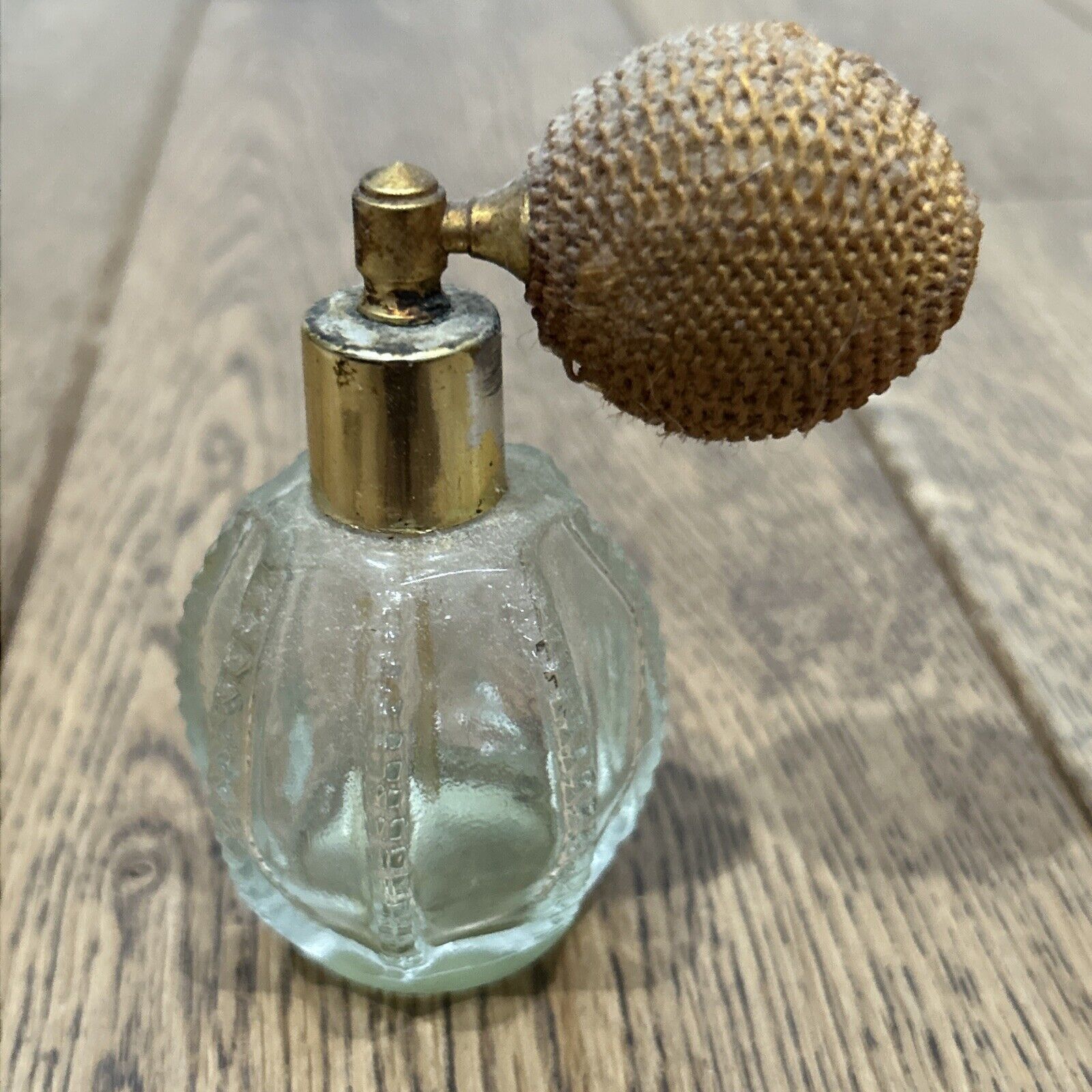 Vintage 3” Glass #10 Perfume Bottle Atomizer