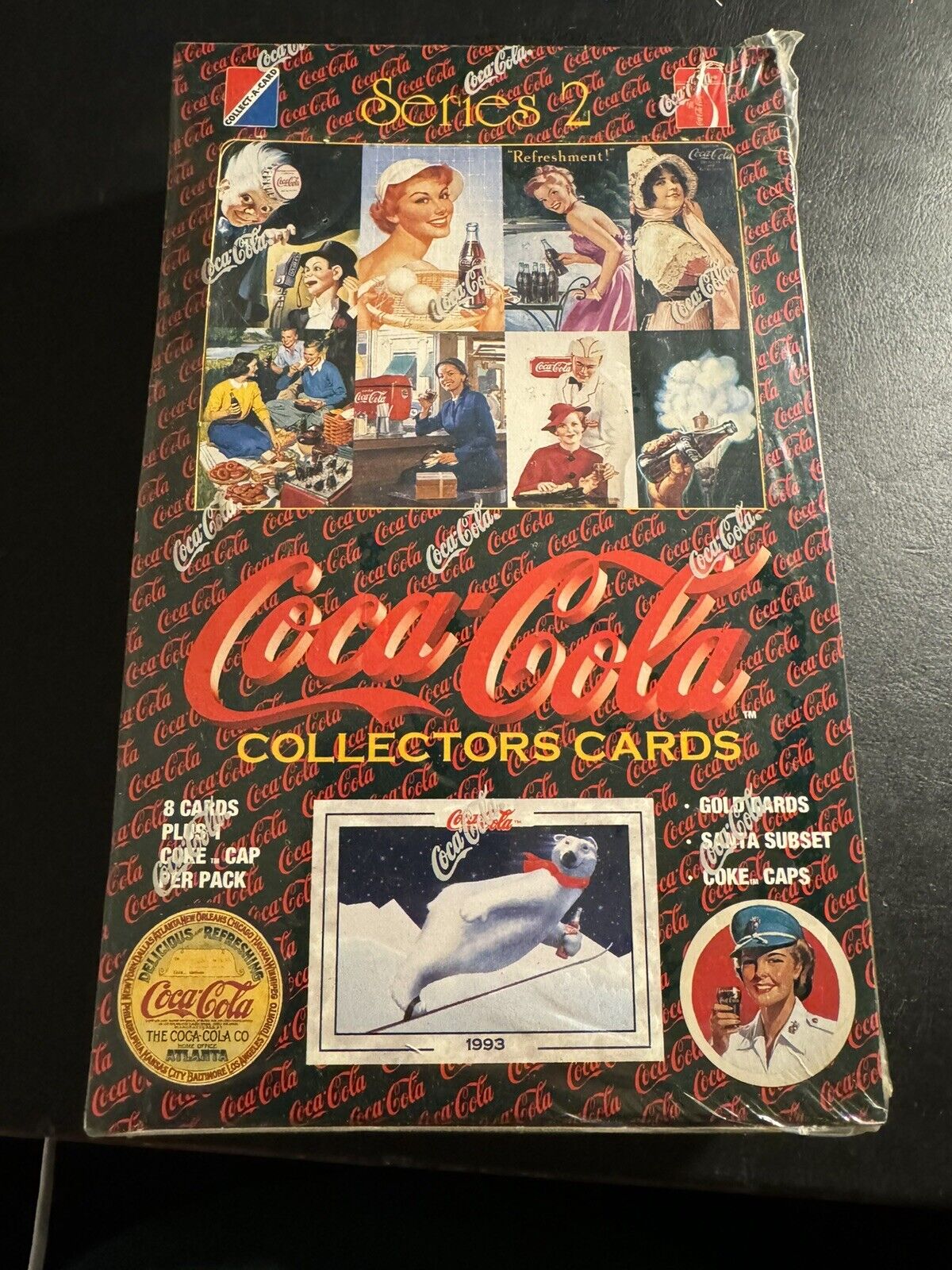 Coca Cola Series 2 SEALED Collector Cards Coke Cap Collect-A-Card