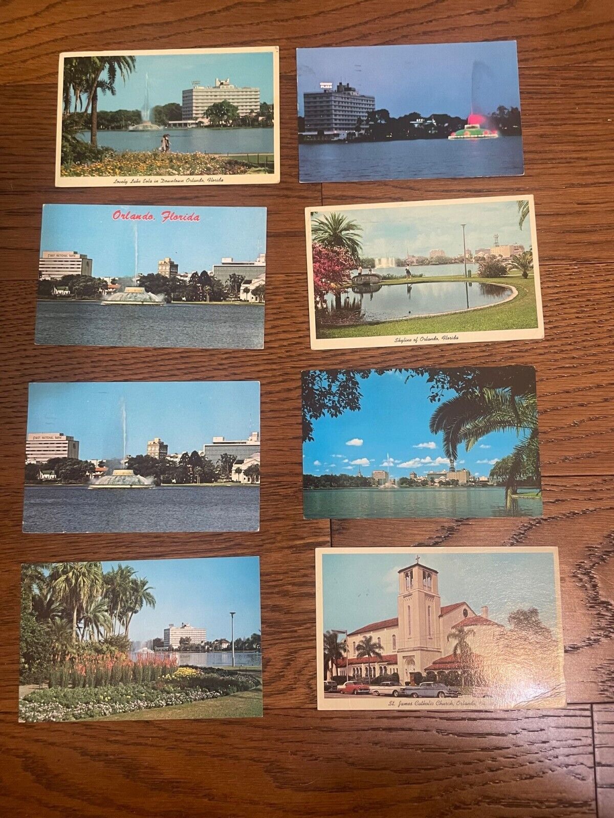  Orlando FL Lot of 8 Postcards Florida