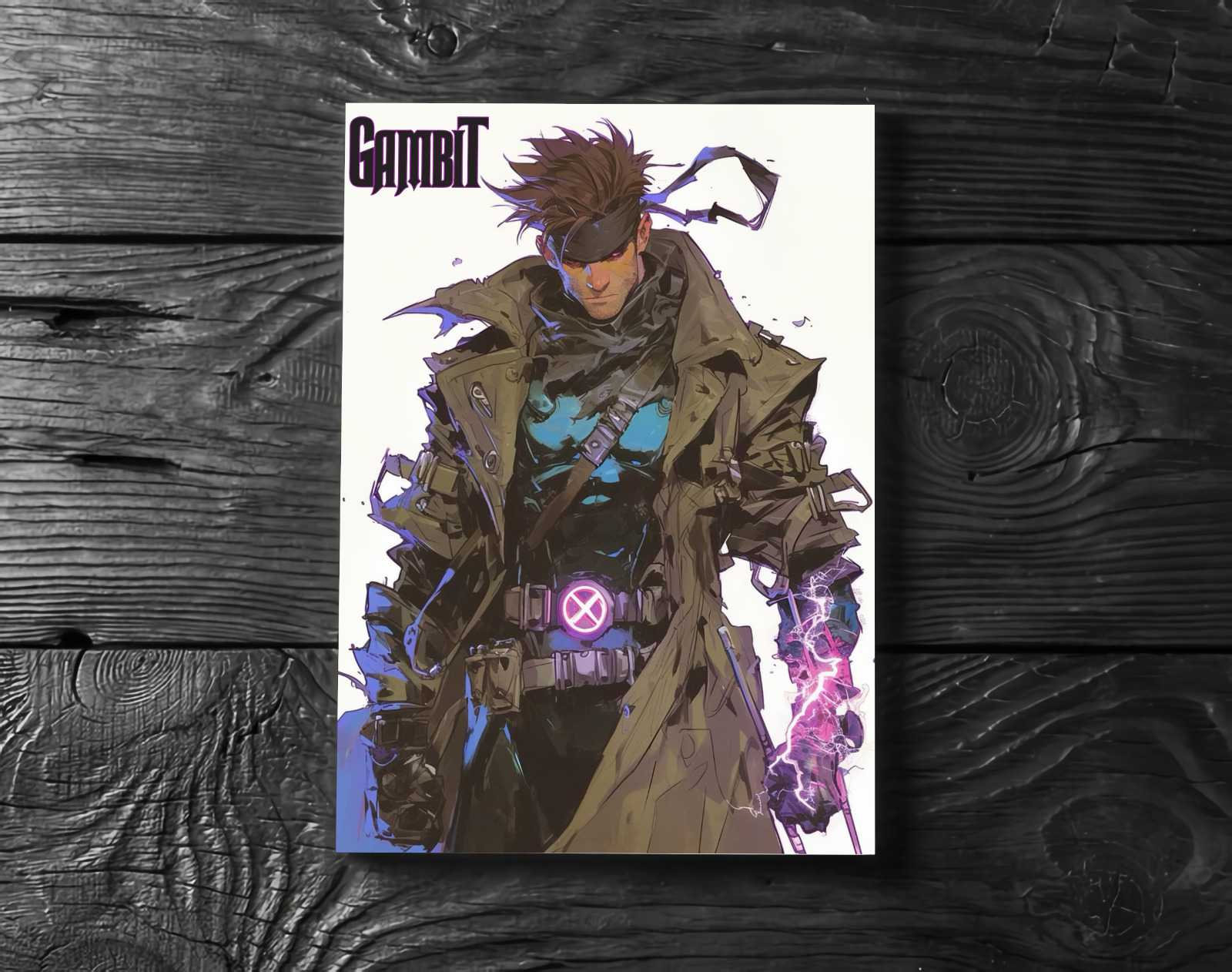 Gambit X-Men Marvel Comic Poster Print - No Frame