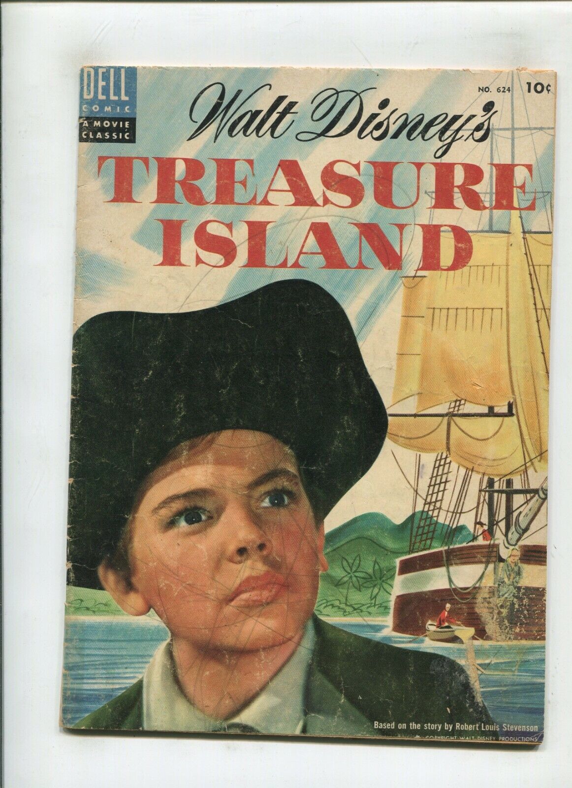 DELL 4-COLOR #624 (2.0) TREASURE ISLAND 1955
