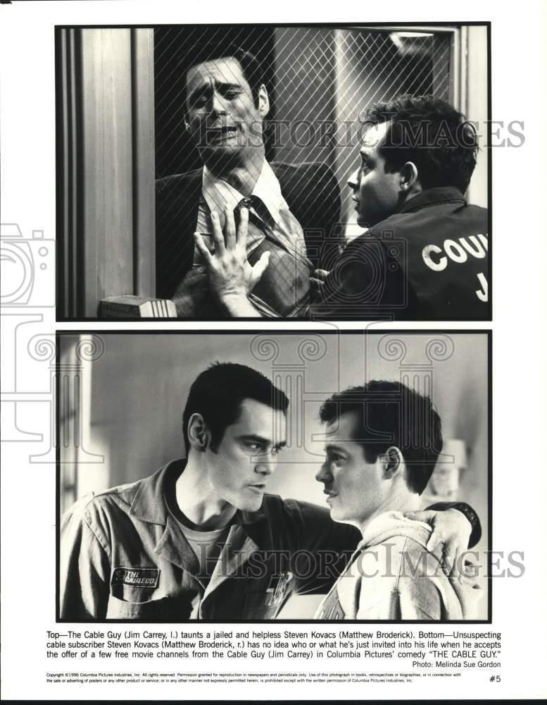 1996 Press Photo Jim Carrey and Matthew Broderick star in \