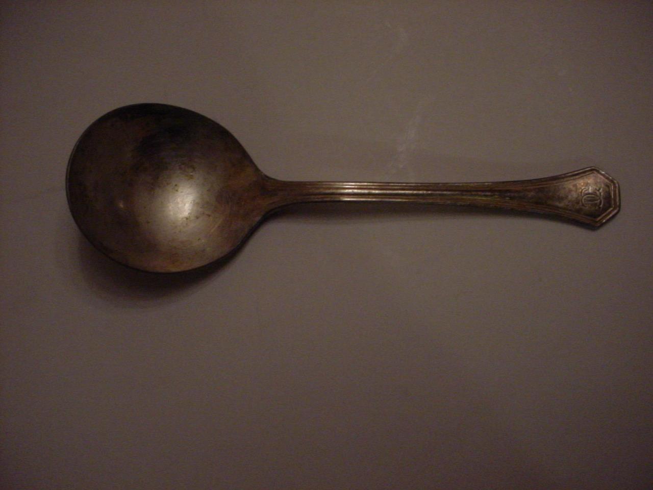 1914 SIERRA pattern soup spoon The Country Club Brookline Mass.