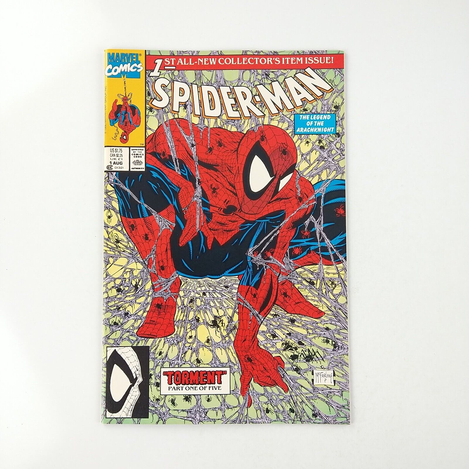 Spider-Man #1 1st Print Todd McFarlane Cover NM- (1990 Marvel Comics)
