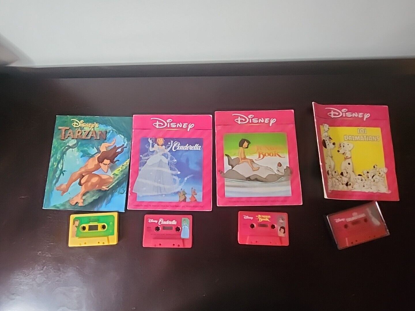 Vintage Walt Disney Read-Along Books and Cassette Tapes Lot Of 4.