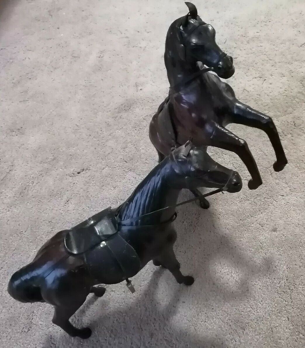 Vintage Leather Horses Made in India