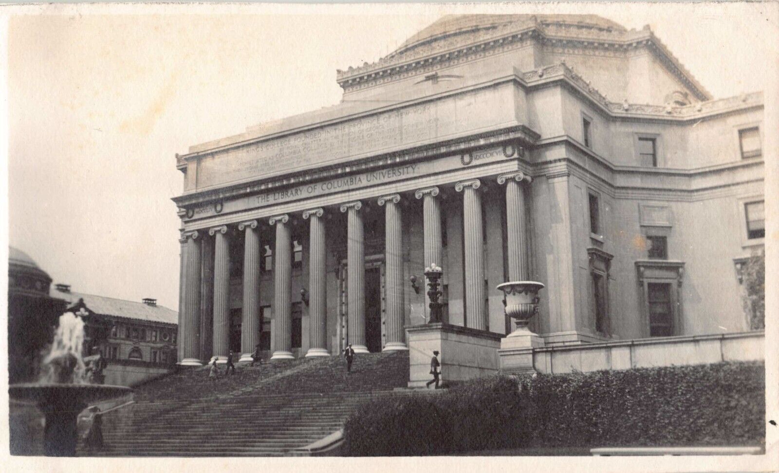 Old Photo Snapshot Low Memorial Library, Columbia University, New York 4A4