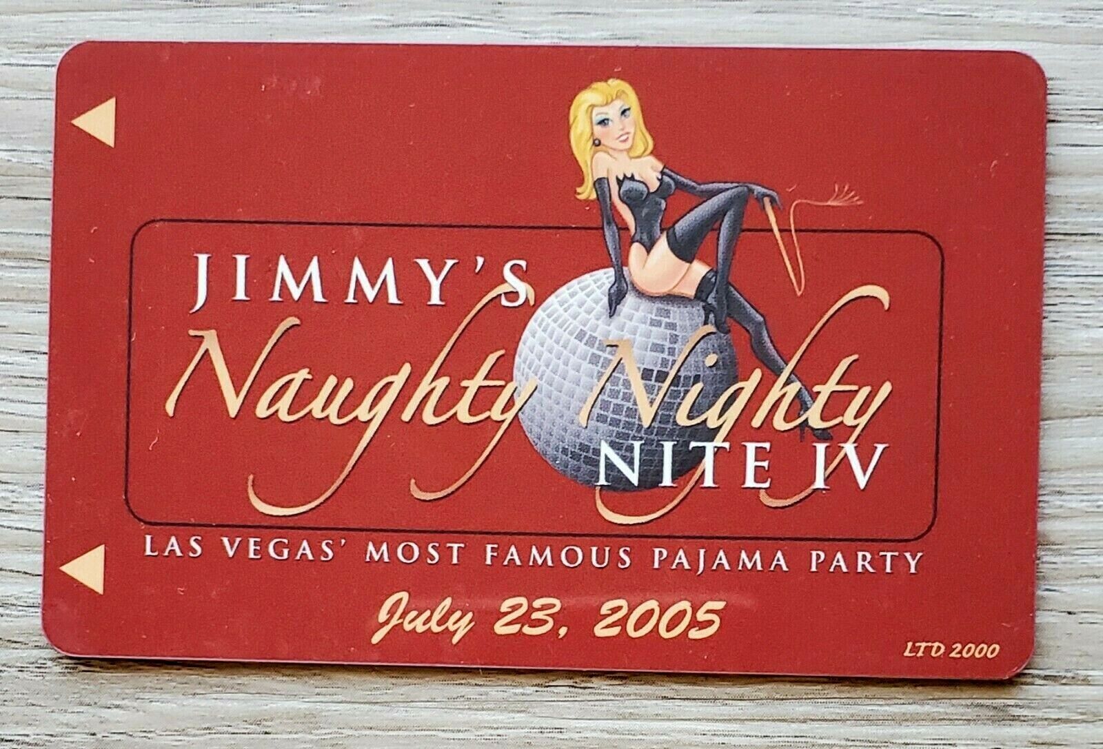 Las Vegas Palms Jimmy\'s Naughty Nighty Nite IV Casino Room Key 