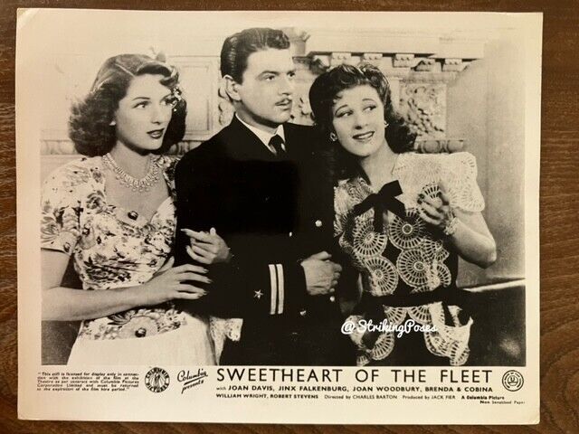 1940s Press Photo JINX FALKENBURG film 8x10\'\' stars Sweetheart of the Fleet