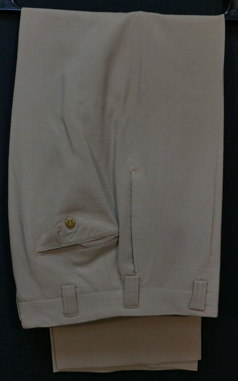 WWII US Army Regulation Tropical Khaki Officers Trousers Pants Size 31R 1944 Pat