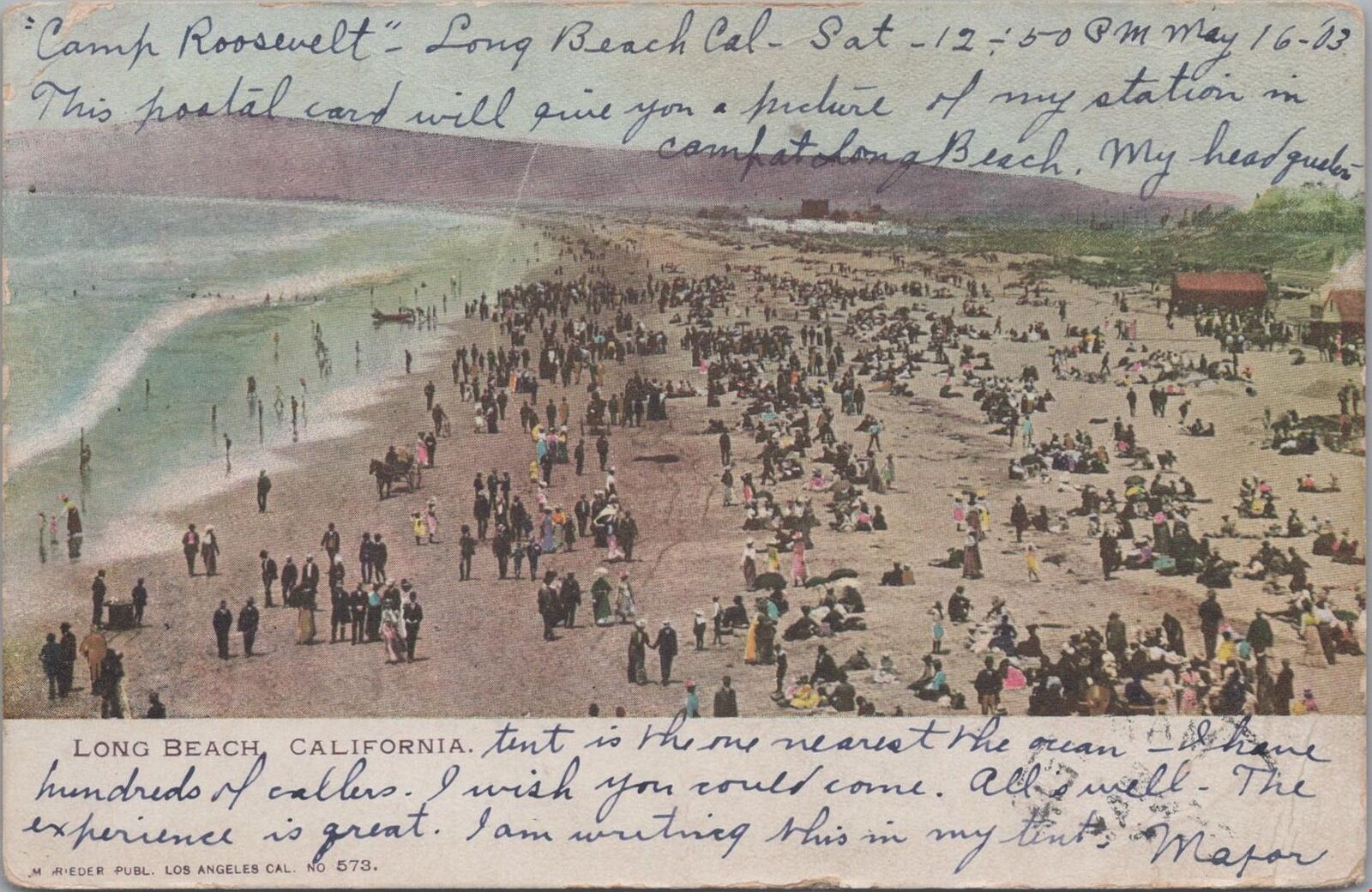 Postcard Long Beach California CA 1903