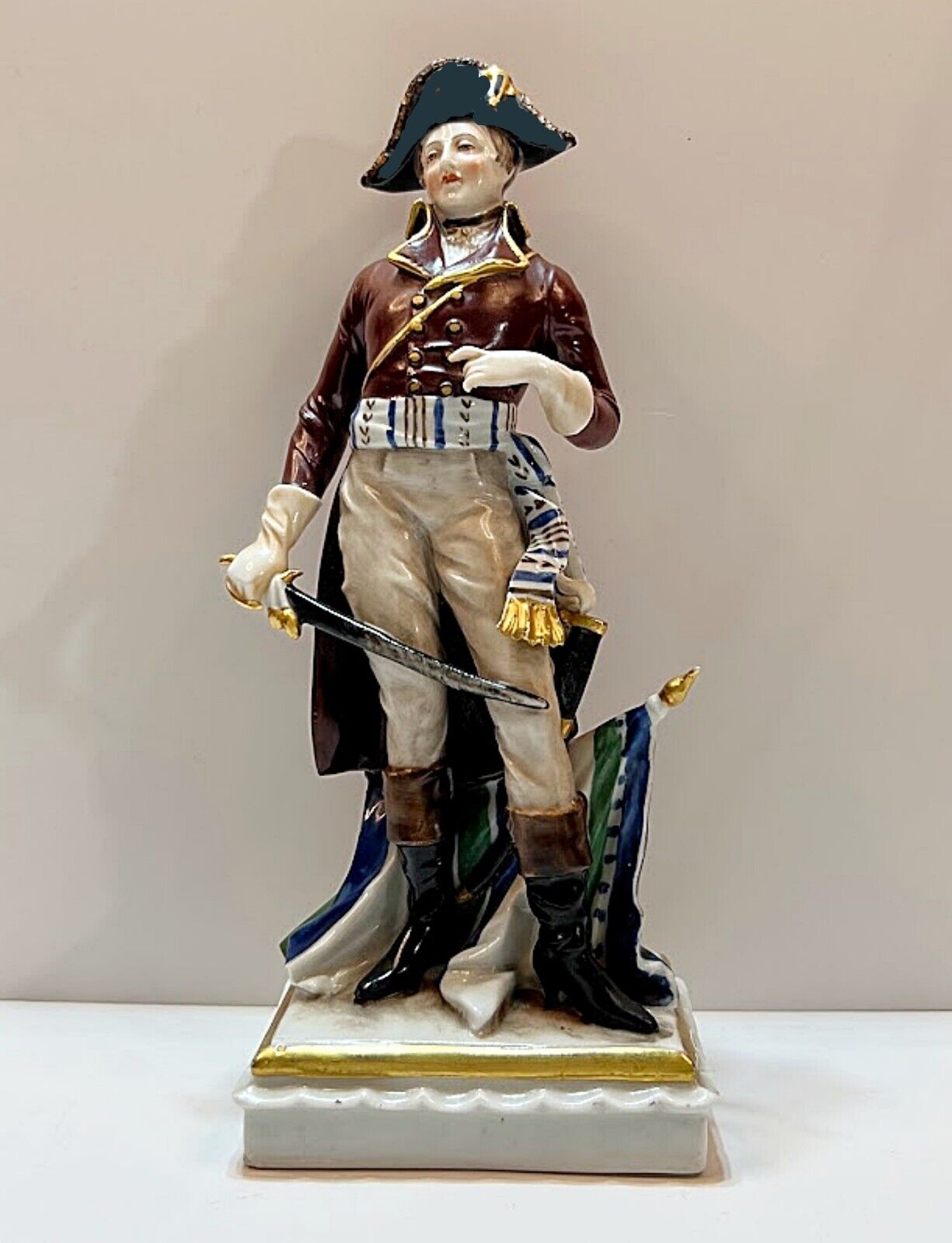 French Porcelain Napoleon Figurine FREE USA SHIPPING