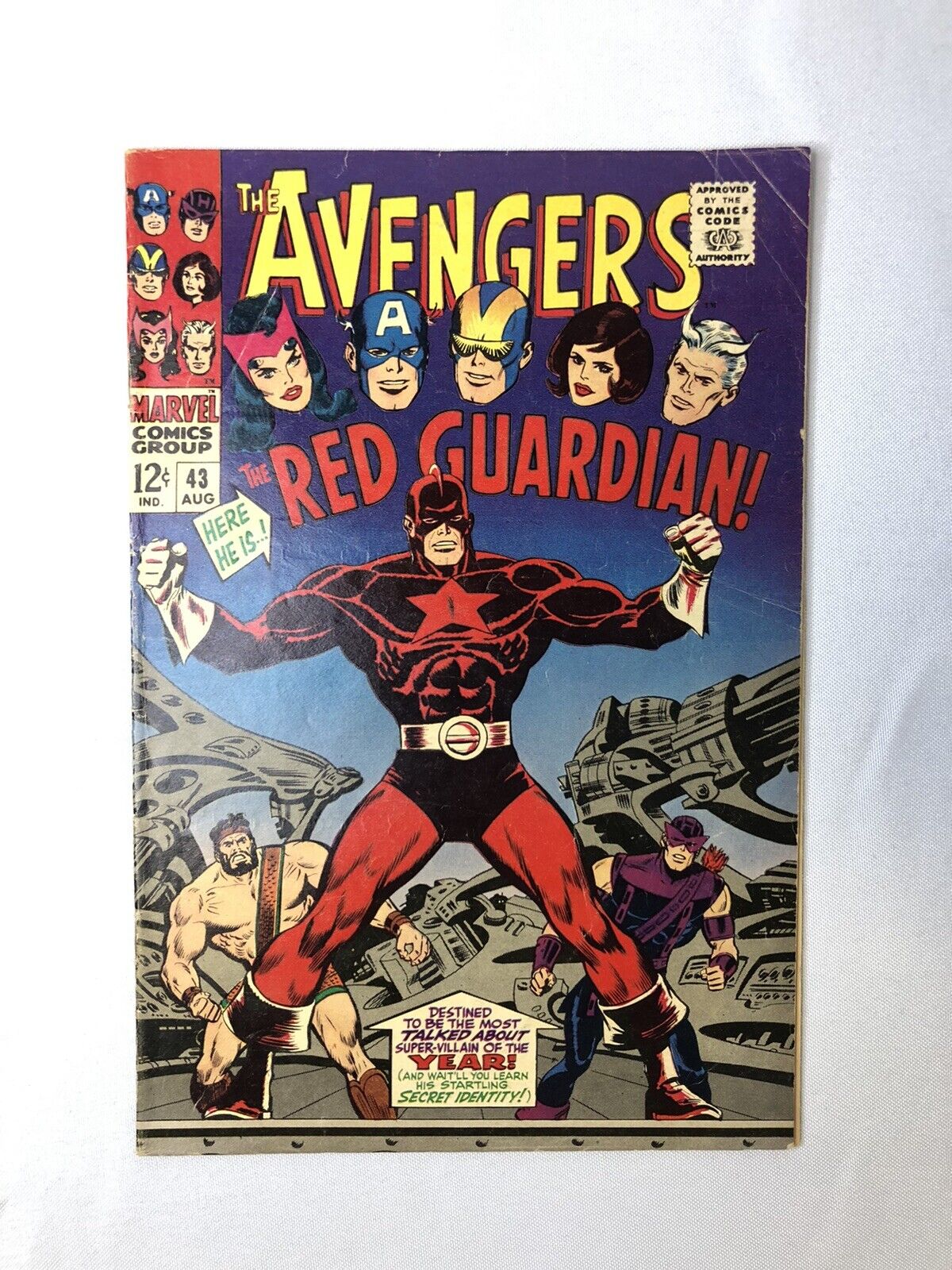 AVENGERS 43 1967 1st RED GUARDIAN Key Issue MOVIE MARVEL COMIC Thunderbolts