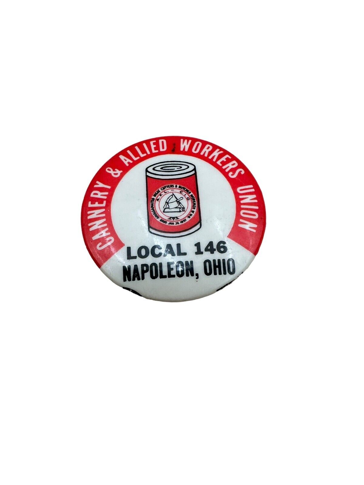 VINTAGE & ORIGINAL EMPLOYEE Union PIN FROM CAMPBELL SOUP CO. Napoleon Ohio