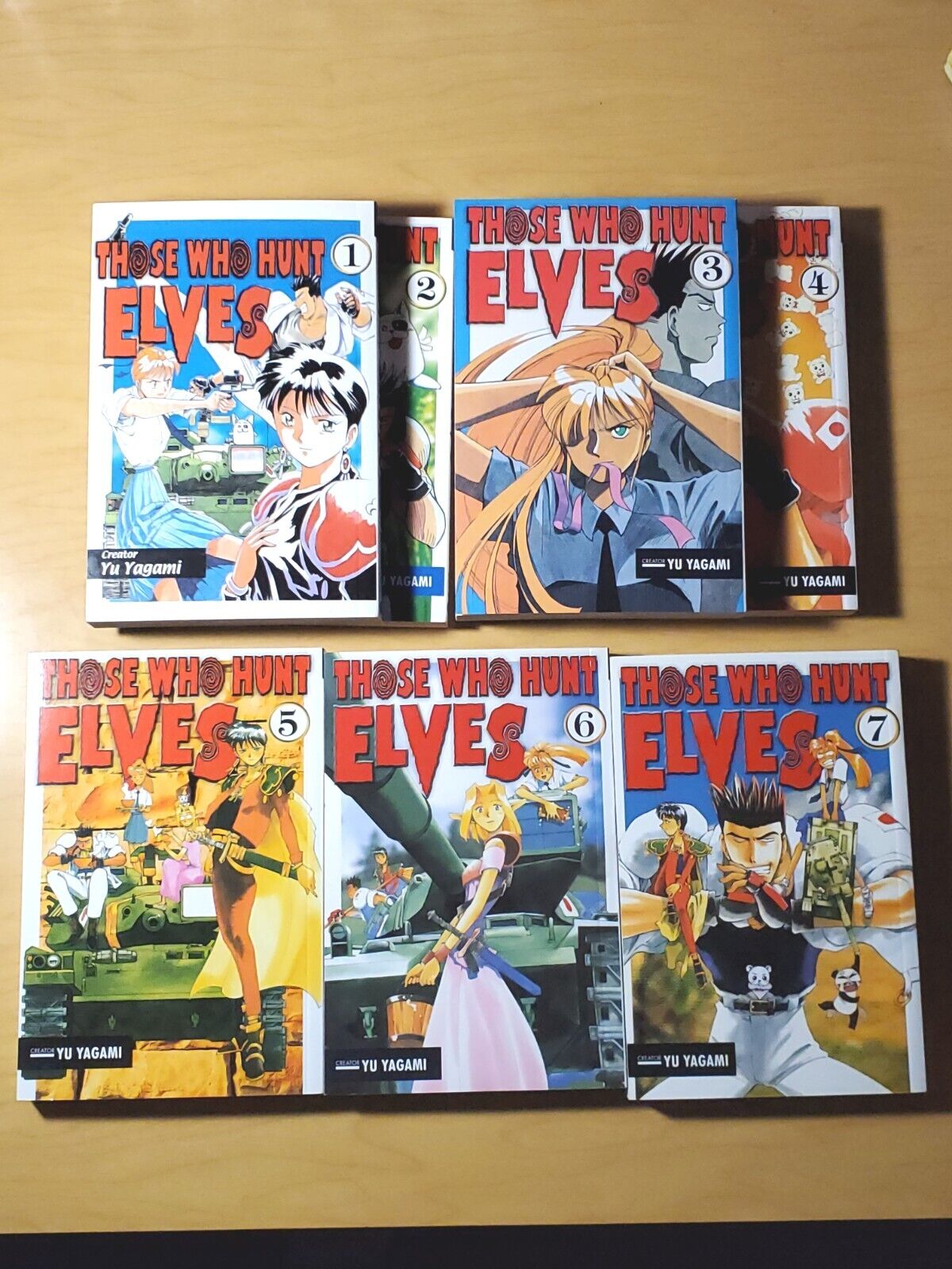 Those Who Hunt Elves Vol. 1-2-3-4-5-6-7 English Manga Set COMPLETE Yu Yagami OoP