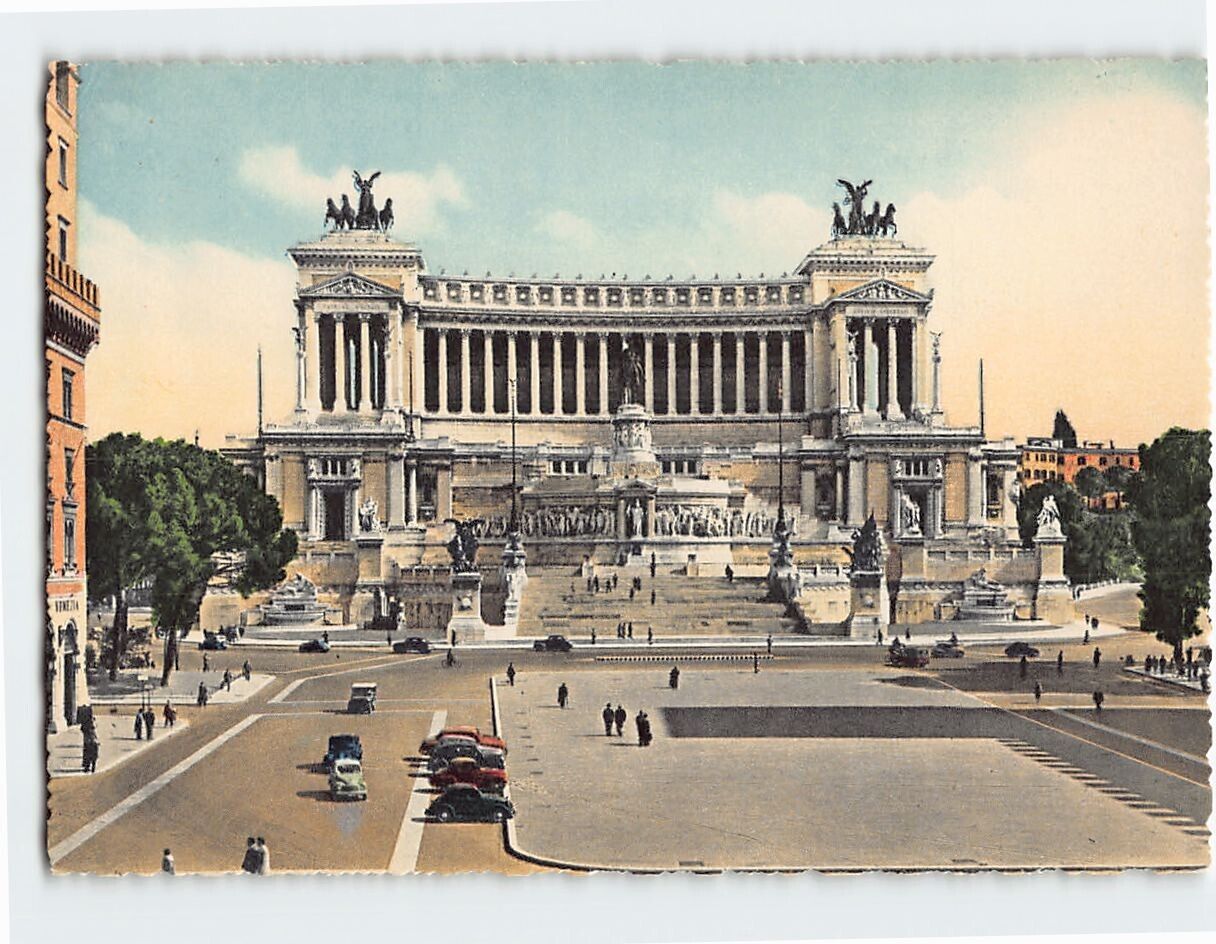Postcard Monument to Victor Emanuel II, Rome, Italy