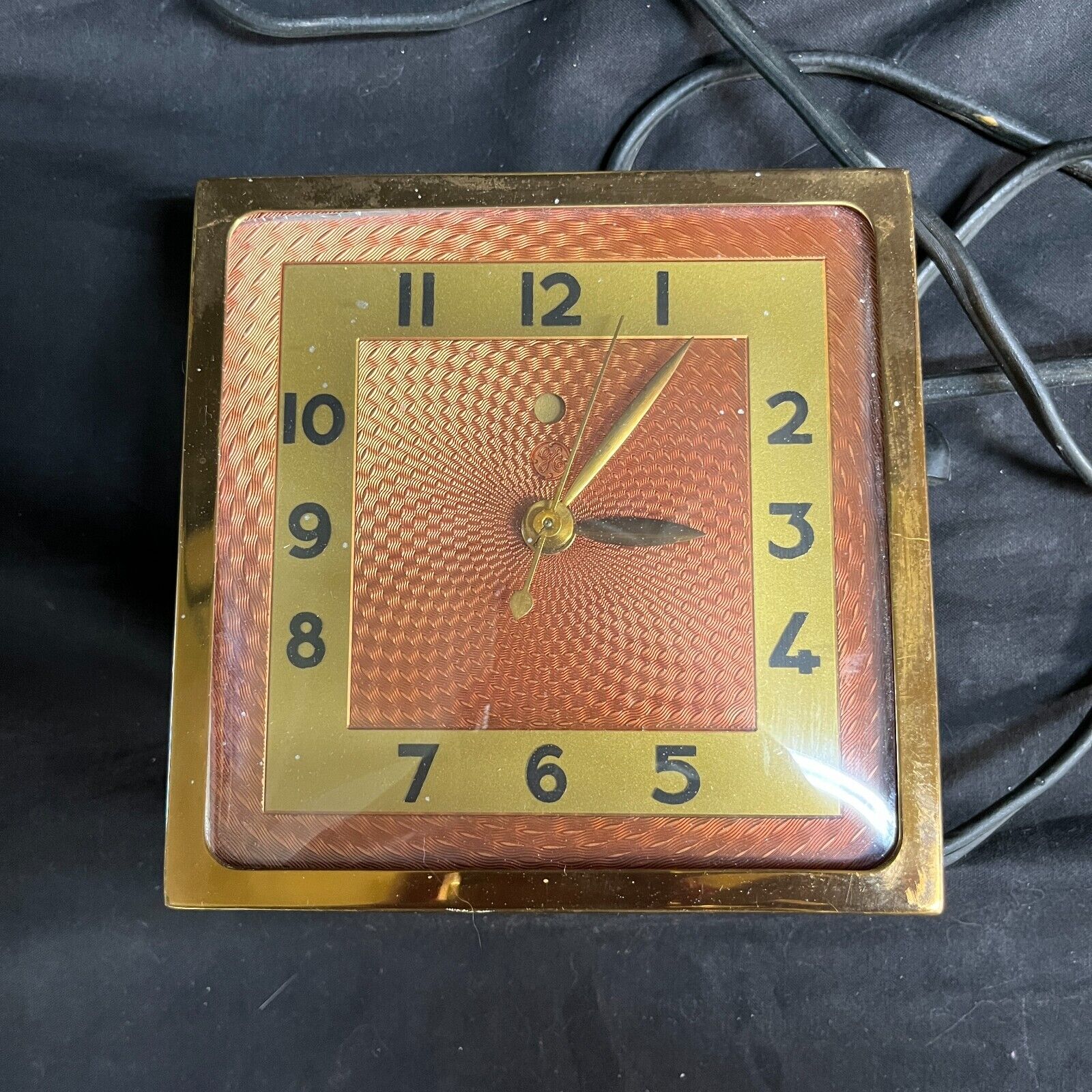 Vintage 1930’s General Electric Clock Model 4H74 Brass (tested works)