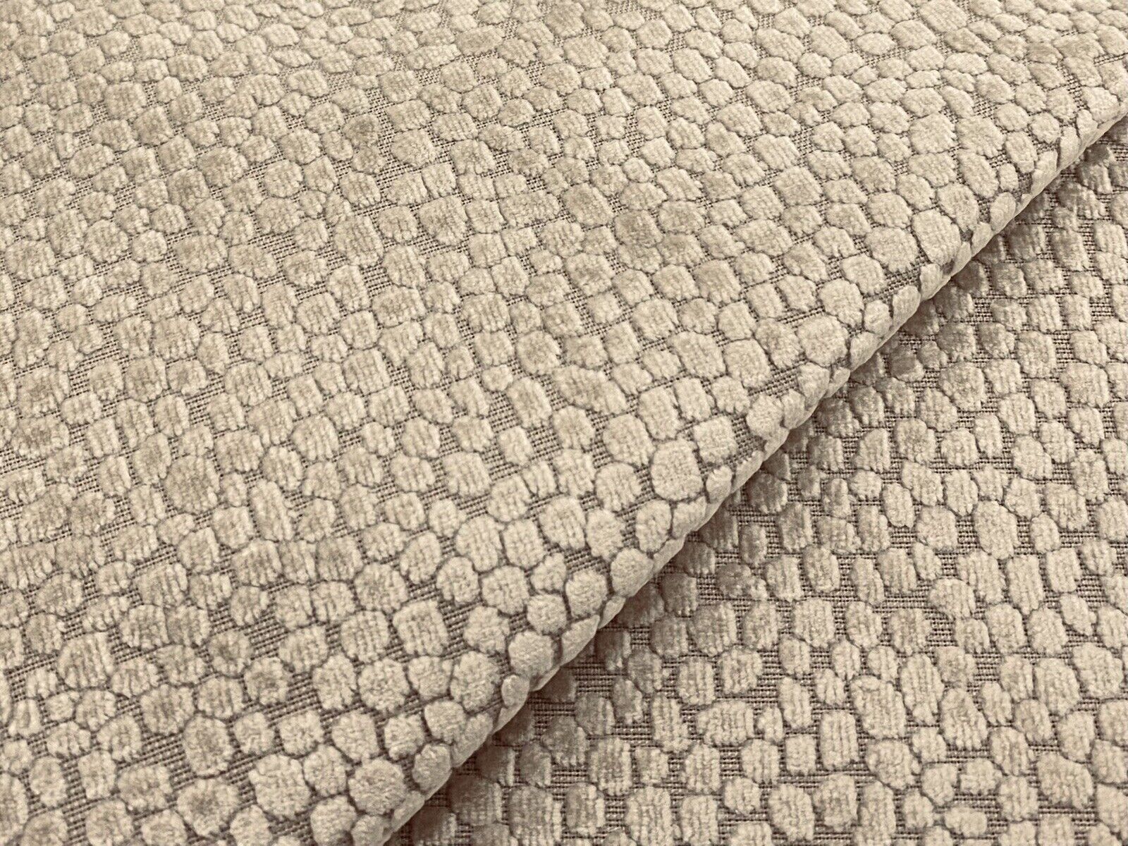 Kravet All Over Cut Velvet Dots Upholstery Fabric- Kori / Gold 10.75 yd 34131-16