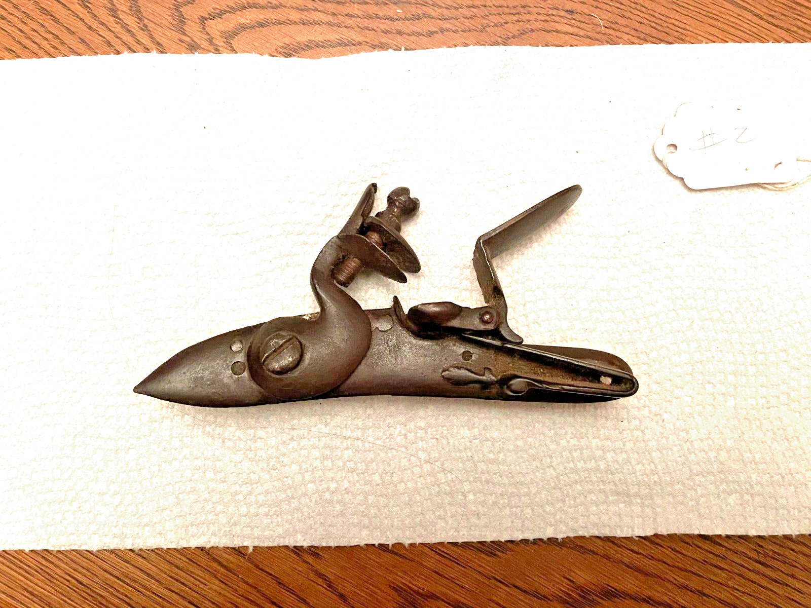 Original, Early 18th C. French Fowler\Trade Gun Round Faced Flintlock, Mint. #2