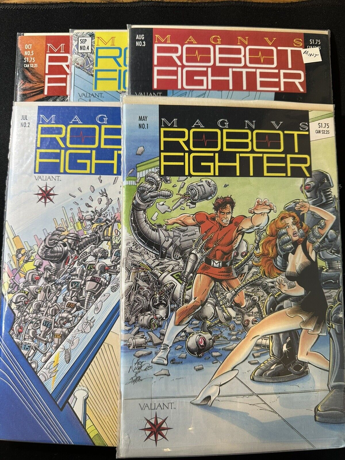 Magnus Robot Fighter #1 2 3 4 5 1992 Series Valiant Comics Lot Run Set VF/NM *A6