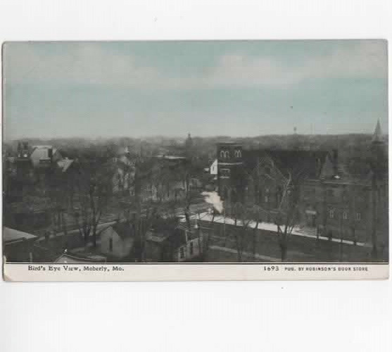 Moberly Missouri 1909  Bird\'s Eye View