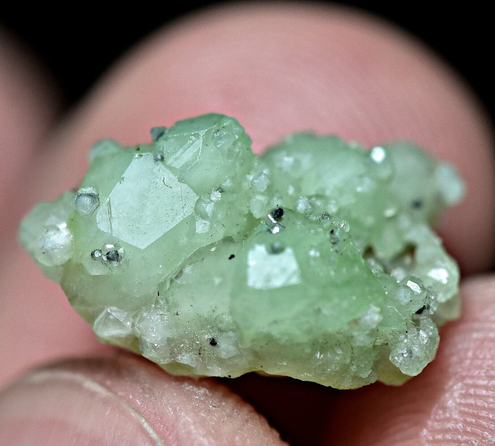 9.40 CT Beautiful Lustrous Light Green Demantoid Garnet Crystals On Matrix
