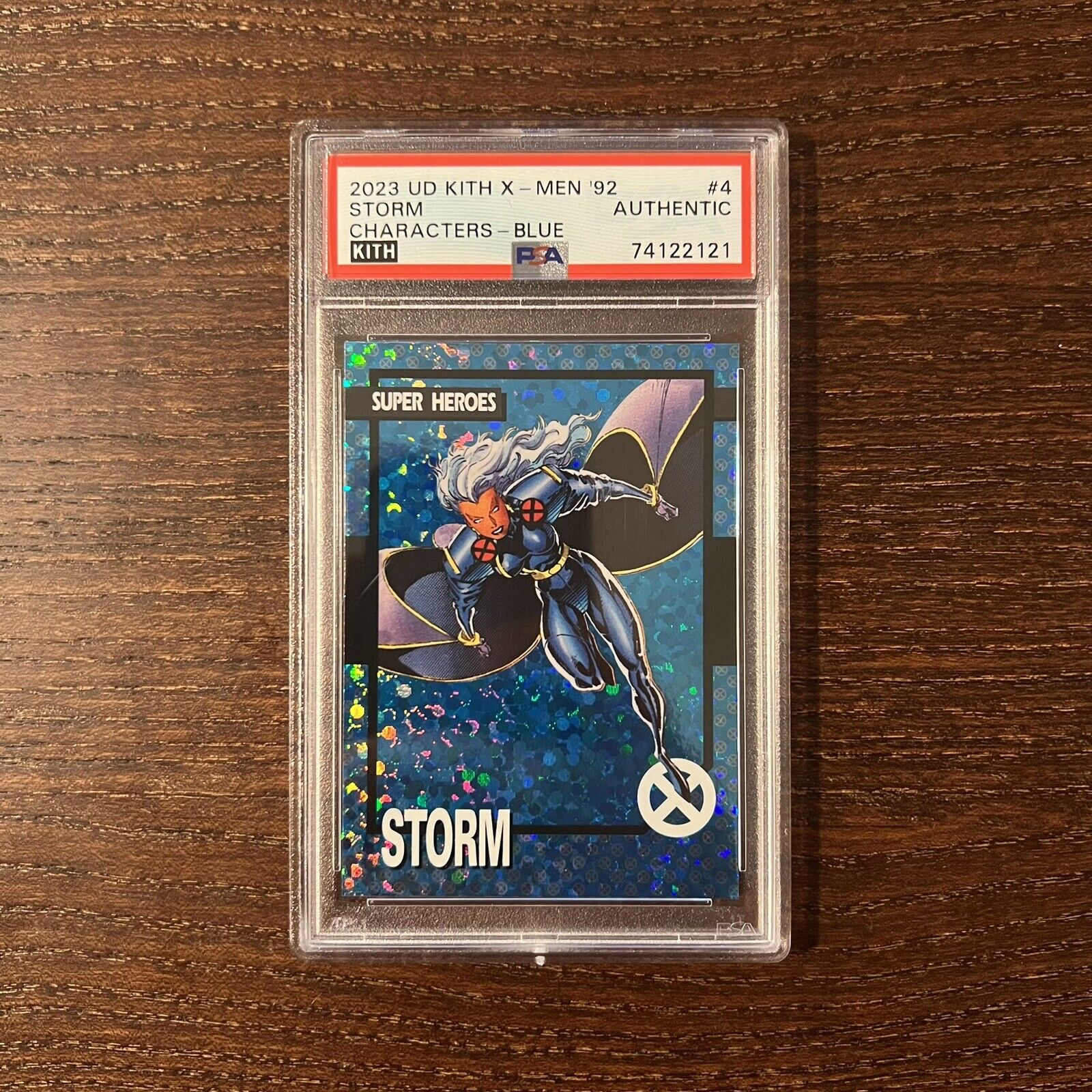 KITH X-Men Asics PSA Card Storm 1/50 Blue Hologram Upper Deck