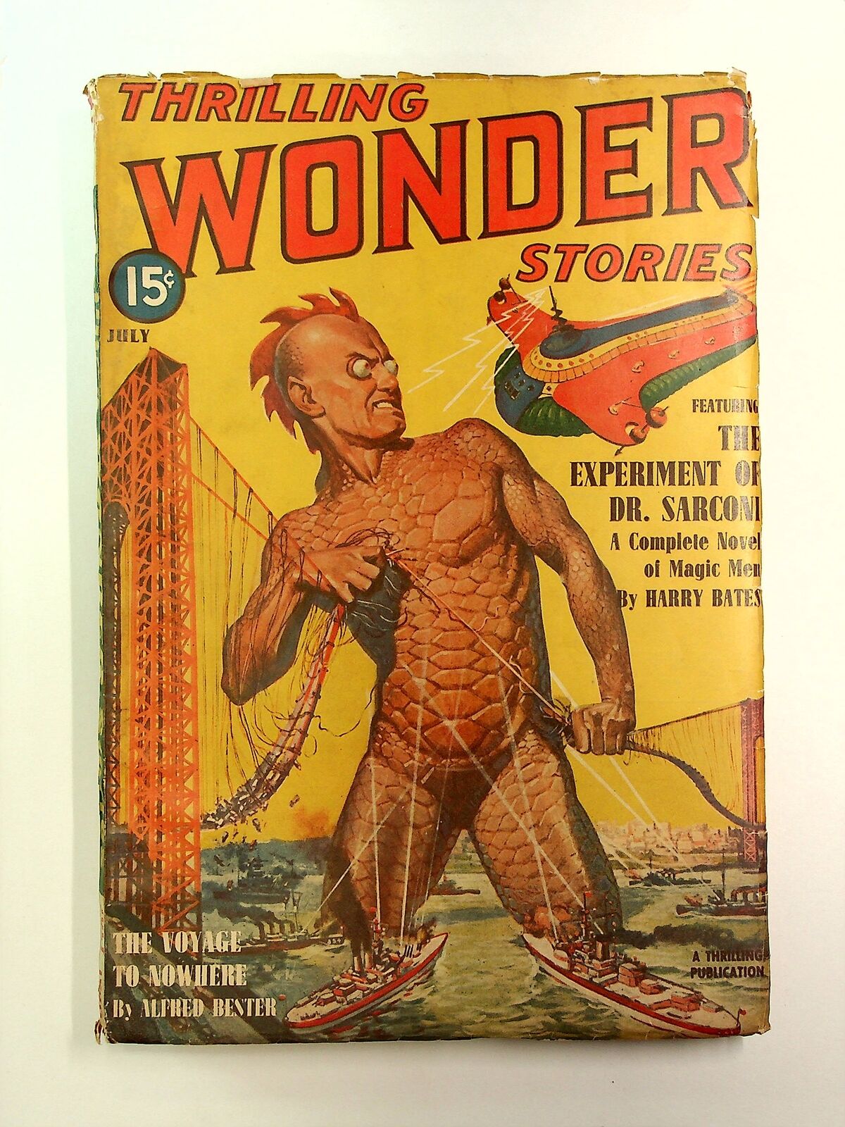 Thrilling Wonder Stories Pulp Jul 1940 Vol. 17 #1 VG- 3.5 TRIMMED