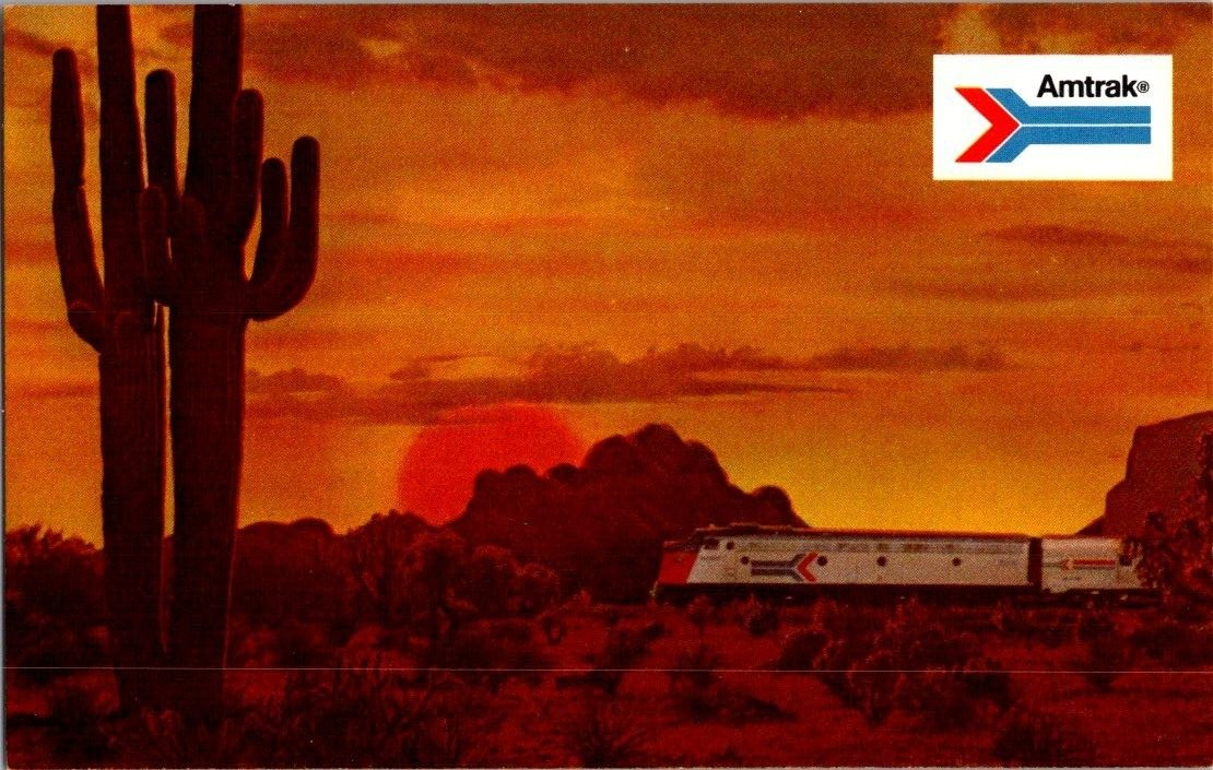 Amtrak  Vintage Postcard Unposted The Great Southwest part America