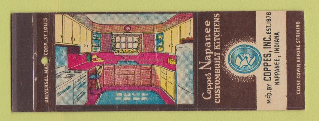 Matchbook Cover - Coppes Kitchens Nappanee IN
