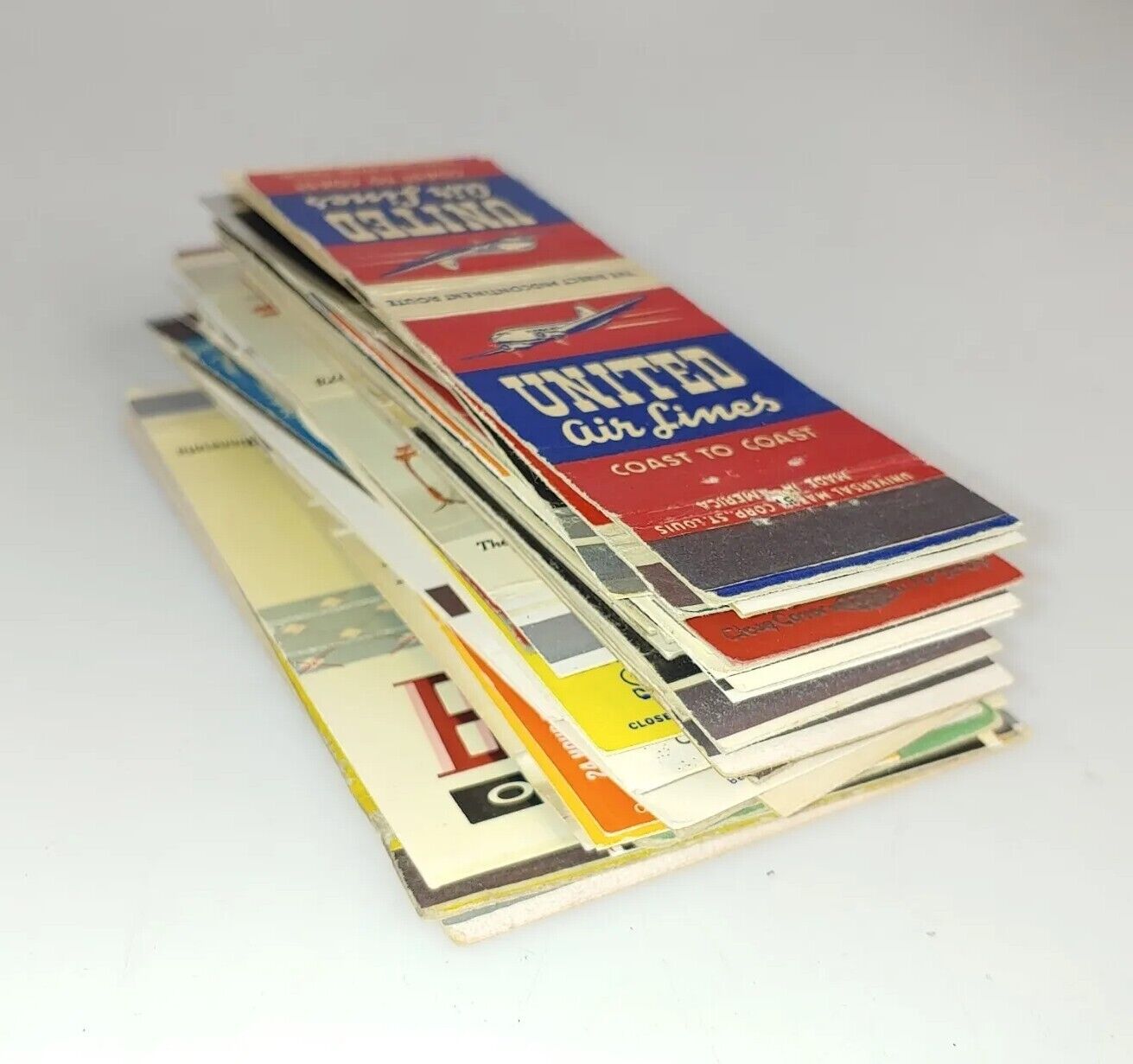 Mixed Vintage Matchbook Lot Of 50 Covers - 1940s to 70s Various - L-001