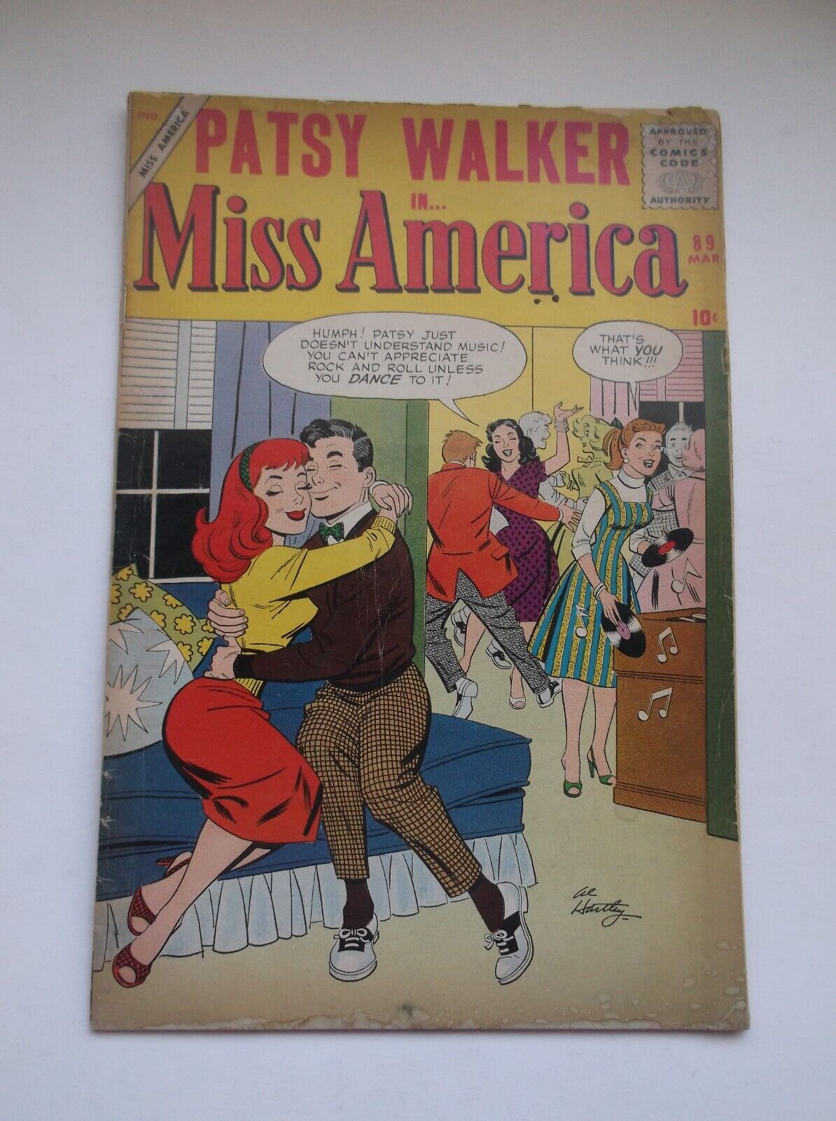 MARVEL: PATSY WALKER IN... MISS AMERICA #89, SCARCE/HTF EARLY SILVER AGE, 1958