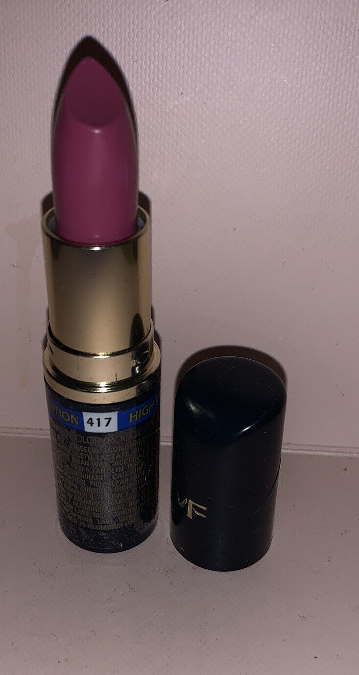 Max Factor High Definition Lipstick Vivid Mauve #417 NEW.