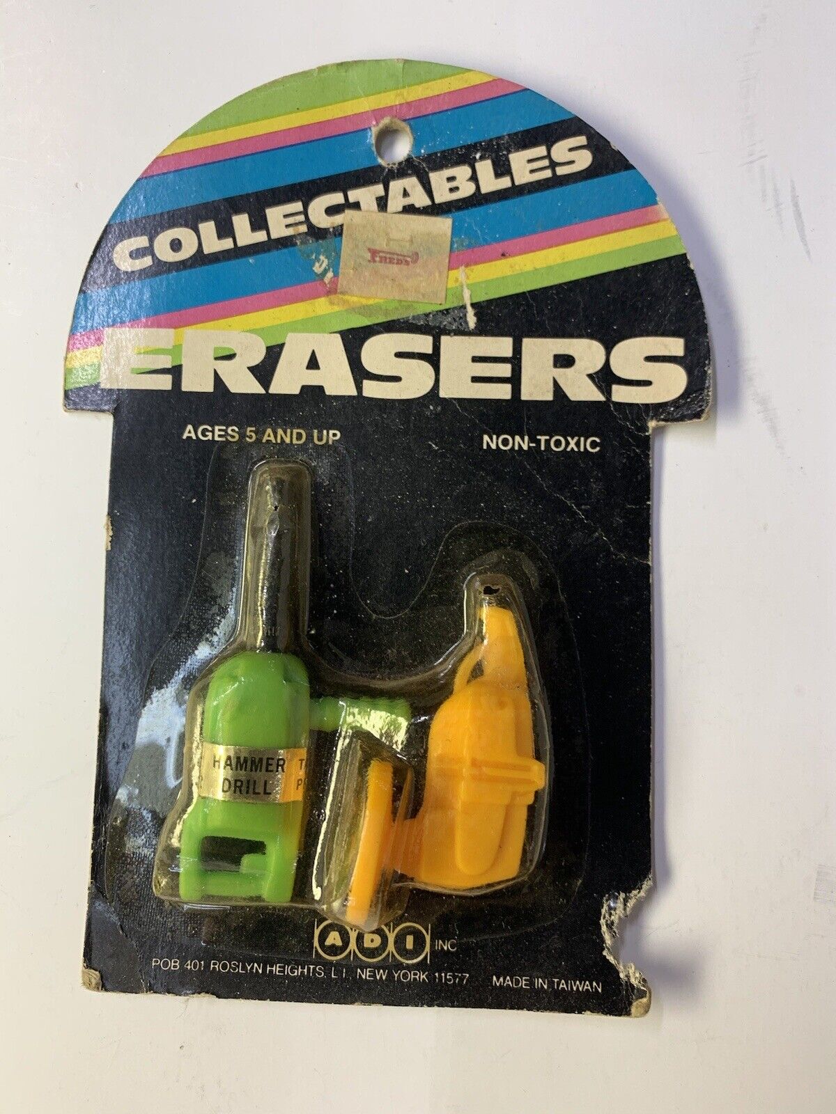 Vintage ADI Erasers Collectables Hammer Drill Tool Set Power Tools