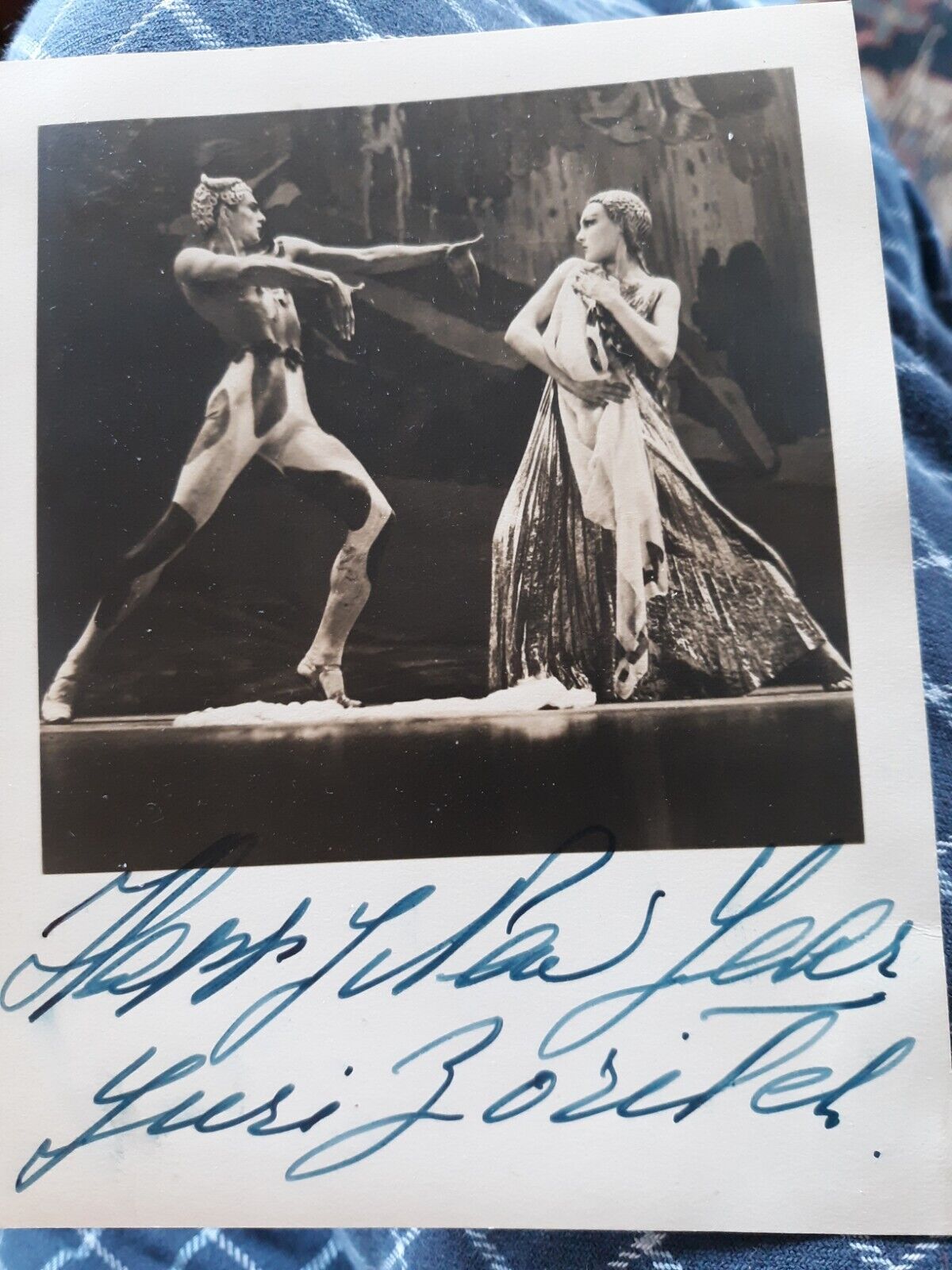 Yuri Zoritch famous Russian  ballets Russes dancer 20th c autographed photo