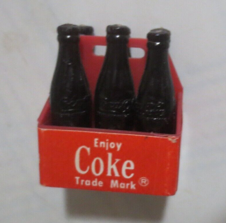 Miniature Coca-Cola Plastic 6 Pack 1.5 X 1 inch
