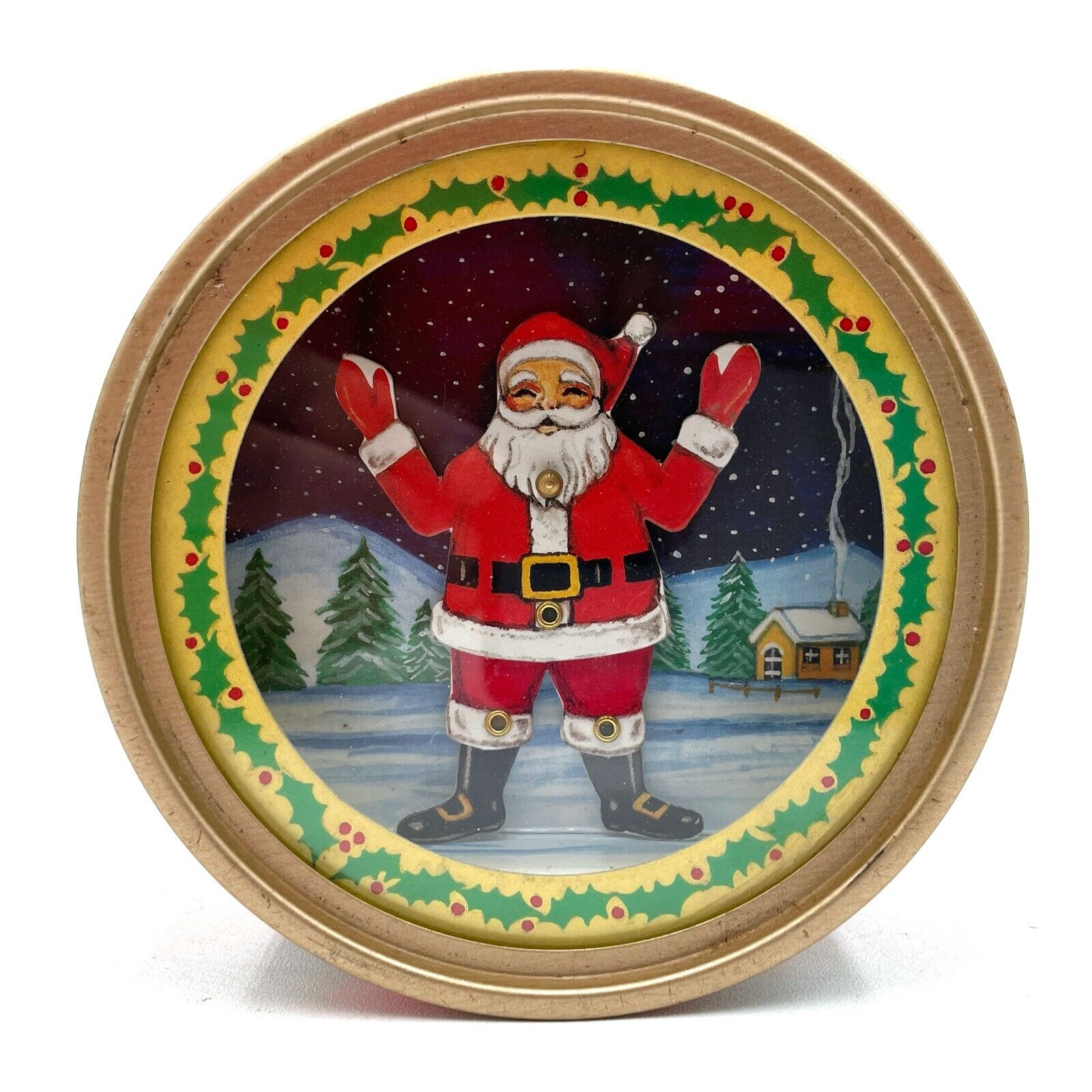 VTG 60s Otagiri Dancing Santa Claus Coming To Town Japan Christmas Music Box Toy